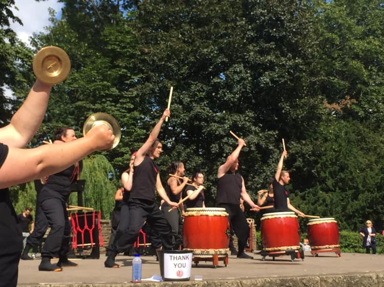 Rowntree Park drumming