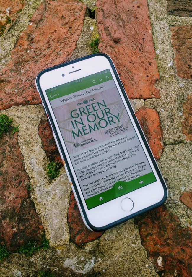 Rowntree Park History App Green in Our Memories