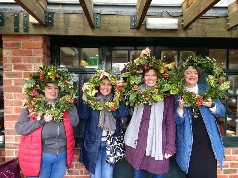 Friends of Rowntree Park Wreath making Christmas
