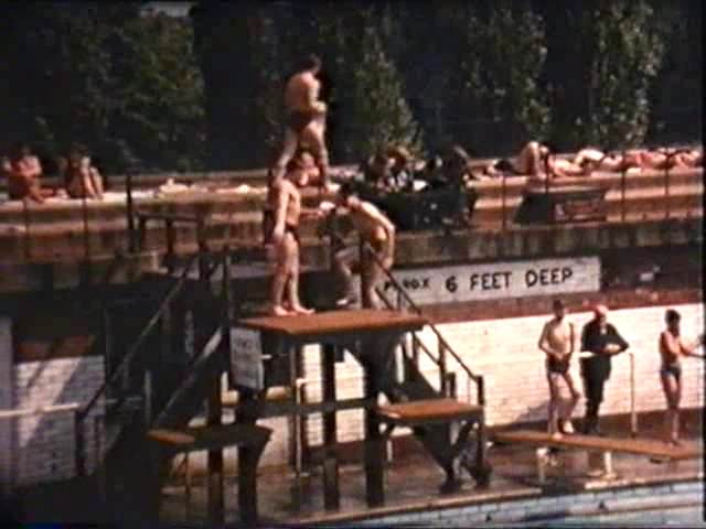 Rowntree Park swimming pool 1940s